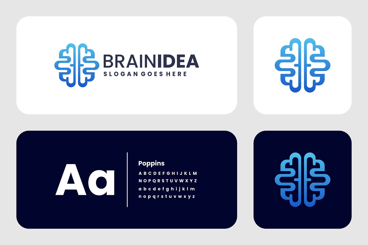 Gradient Modern Brain Idea Logo, a Branding & Logo Template by Artnivora.Std (Photo 3 of 4)