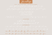 Brastagi Monoline Script Font, a Script Font by ribethstudio (Thumbnail 6 of 8)