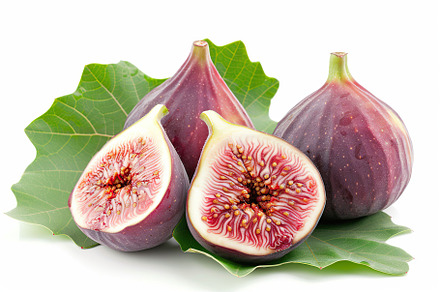 Fresh figs isolated on white background, a Food & Drink Photo by AlyaAnd