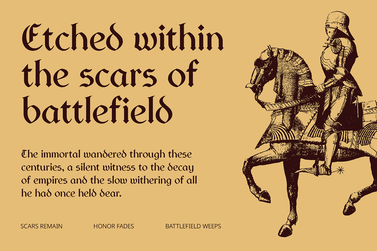 CS Pierson – Gothic Font, a Blackletter Font by Craft Supply Co. (Photo 2 of 8)