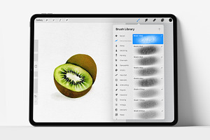 Procreate Realistic Fruit Texture