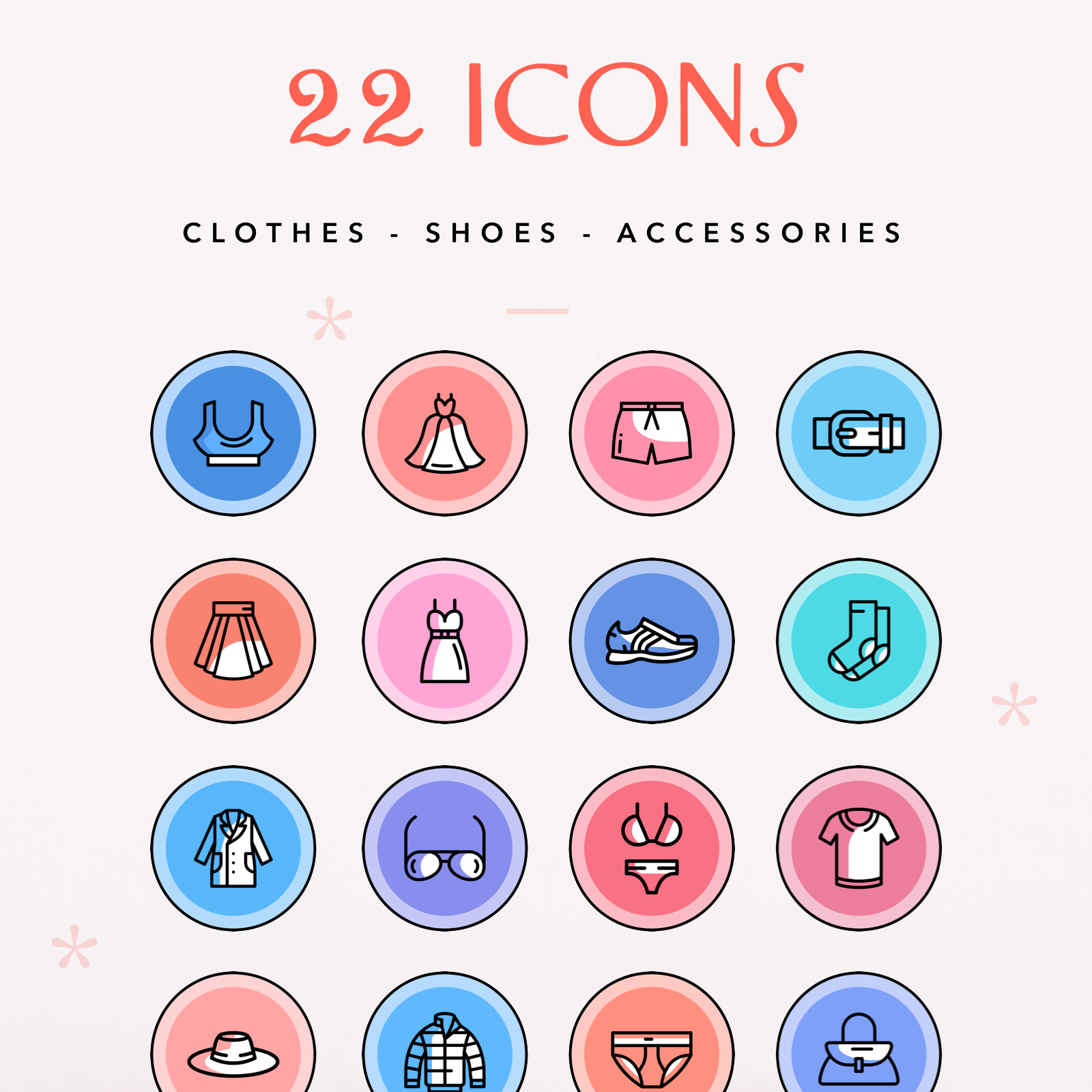 22 Fashion Instagram Icon Highlights, a Graphic by SHOOM HOUSE