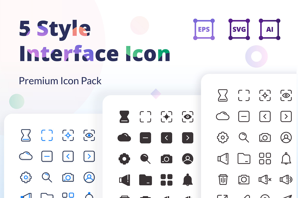 5 Style Interface Icon, an Icon by Pillow Leaf (Photo 1 of 6)