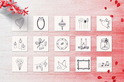 150 Hand Drawn Elements -Wedding-, a Decorative Illustration by Michael Rayback Design (Thumbnail 10 of 11)