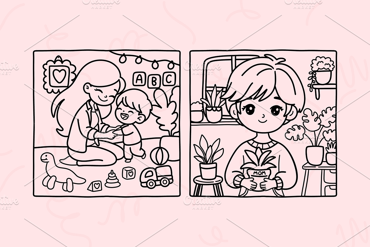 Bold & Easy Coloring Book Bundle, an Empty State Illustration by Neon Studio (Photo 23 of 32)