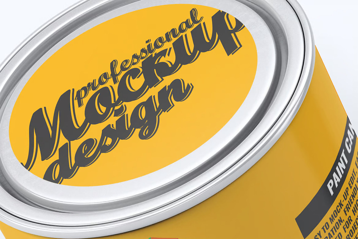 Paint Can Mockup, an Advertising Mockup by Hubzway (Photo 6 of 8)