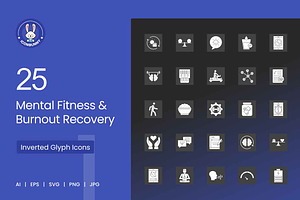 Mental Fitness & Burnout Recovery, a Solid Icon by IconBunny