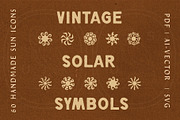 Vintage Solar Symbols, a Decorative Illustration by UglaStudio (Thumbnail 1 of 6)