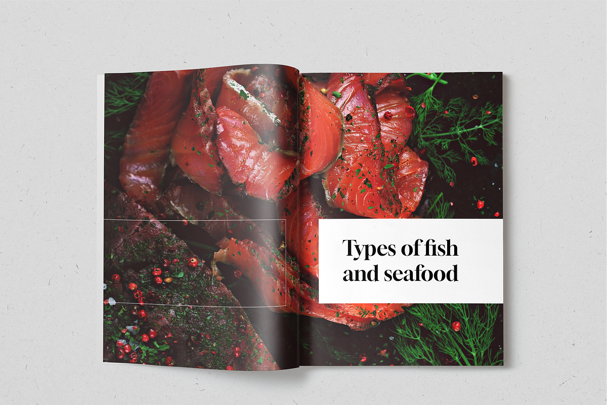 Fish&Seafood Recipe Book, a Magazine Template by SonaGeciova (Photo 6 of 17)