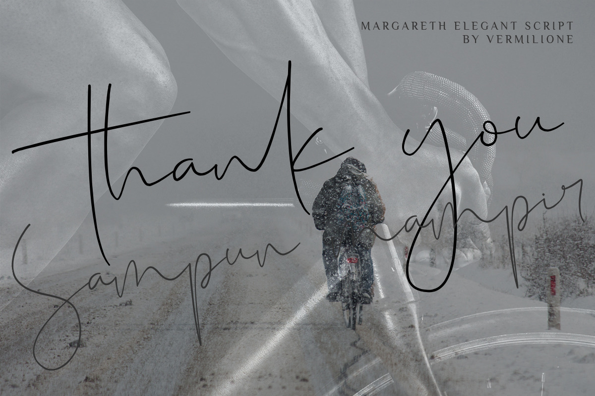 margareth elegant signature script, a Script Font by Say Studio (Photo 13 of 13)
