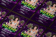 Miami Nights Flyer Template, a Flyer Template by Creative Waffle (Thumbnail 2 of 5)