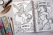 BESTIARY - Coloring Book, a Decorative Illustration by AntonPix Studio (Thumbnail 4 of 20)