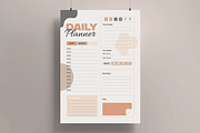 Daily Planner Template, a Stationery Template by MightyDesign (Thumbnail 1 of 8)