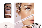216 Lash Tech Canva Templates, a Social Media Template by MOAROShop (Thumbnail 8 of 11)
