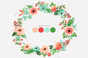 Custom Floral Wreath, an Illustration by hellopop design (Thumbnail 2 of 2)