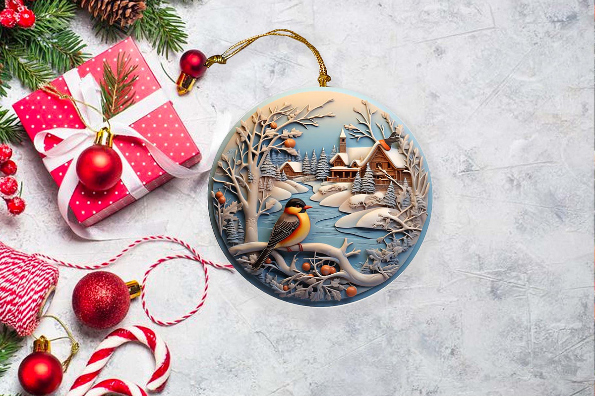 Christmas Ornament Bundle 3d, an Illustration by Moon Studio (Photo 9 of 11)