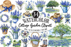 Cottage Garden Clipart