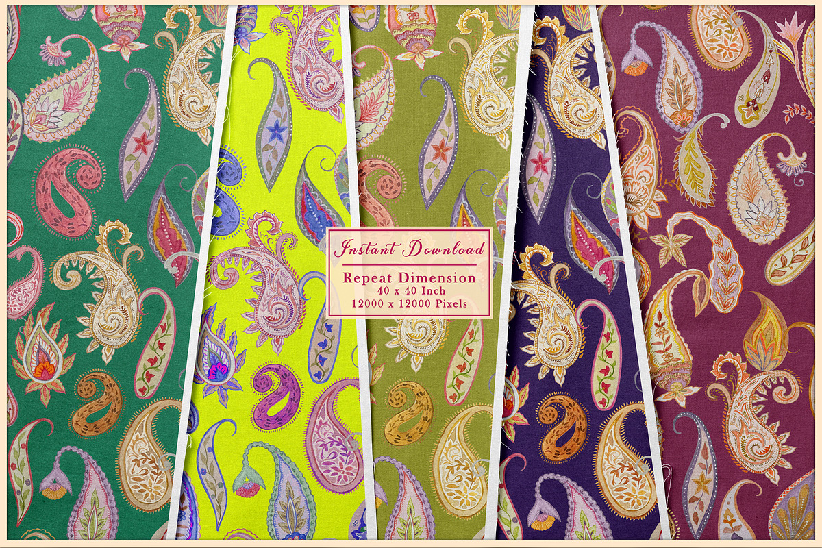 Paisley Bloom Prints & Patterns, a Pattern Graphic by GND ART STUDIO (Photo 4 of 8)