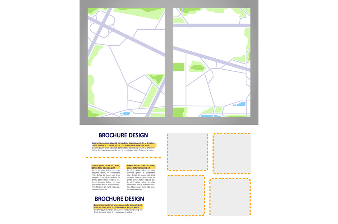 Road infrastructure blank brochure, a Brochure Template by IMG Visuals