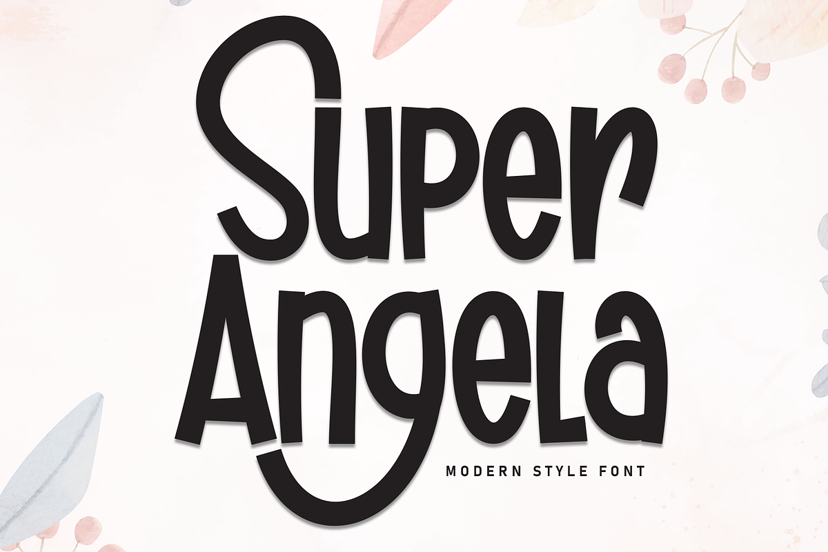 Super Angela | Script Font, a Script Font by Scratchones (Photo 1 of 9)
