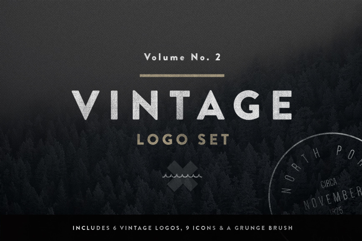Vintage Logo Set:  Volume Two, a Branding & Logo Template by Hustle Supply Co. (Photo 2 of 5)