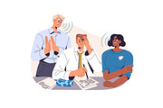 People focused, concentrated at work, a Person Illustration by PaperTrident (Thumbnail 2 of 13)
