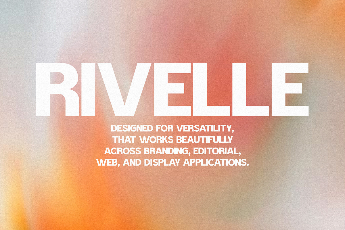 Rivelle - Modern Sans Serif, a Sans Serif Font by Schrifted Type (Photo 2 of 8)