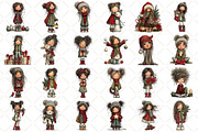 Whimsical Christmas Girl Winter, a Seasonal Illustration by Black Bird Studio (Thumbnail 2 of 7)