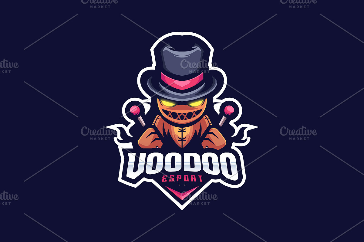 Voodoo Mascot Esport Logo, a Branding & Logo Template by prps.std (Photo 3 of 3)