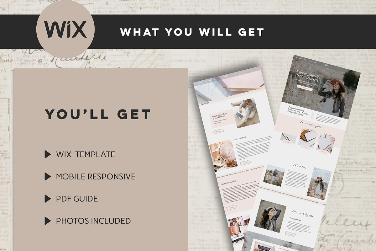 Premium Wix Template for Coaching, a Wix Template by Design House (Photo 6 of 10)