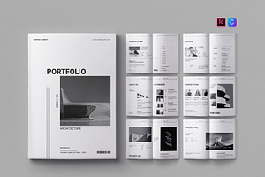Architecture Portfolio - Canva, INDD
