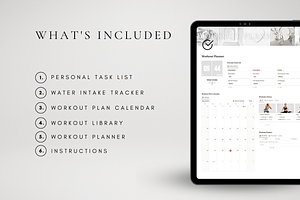 Digital Notion Workout Tracker