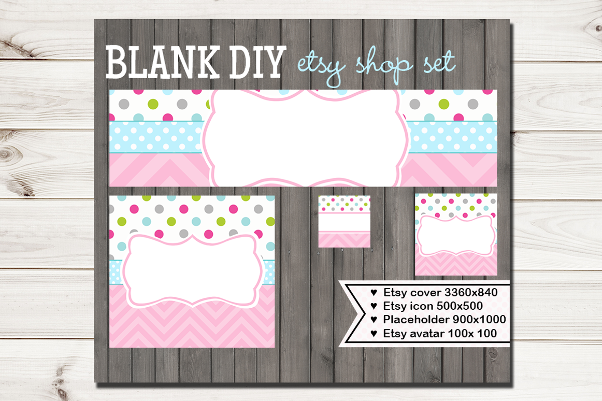 Etsy Shop Banner Graphics, a Templates & Theme by Pinkinks