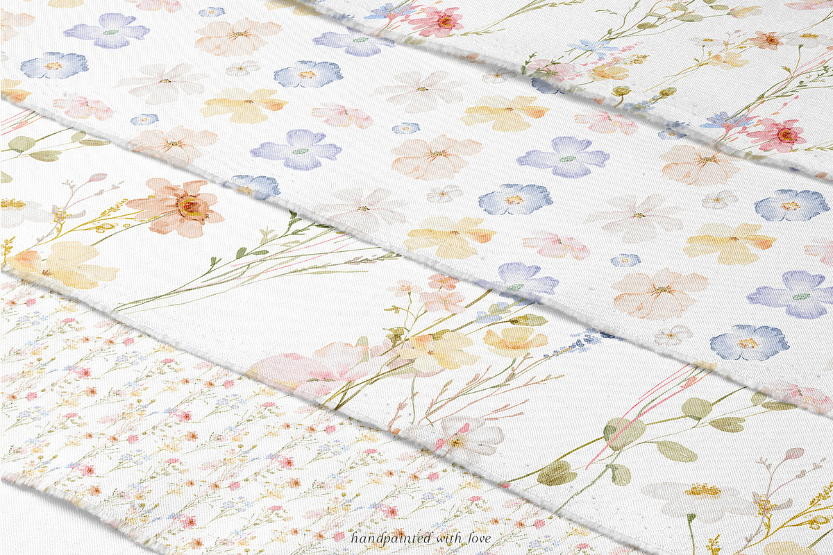 Watercolor dreamy Wildflowers Set, a Decorative Illustration by Grace Noboa Illustrations (Photo 12 of 15)