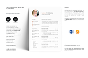 Teacher Resume Template with Photo, a Resume Template by GraphicFlava (Thumbnail 1 of 8)