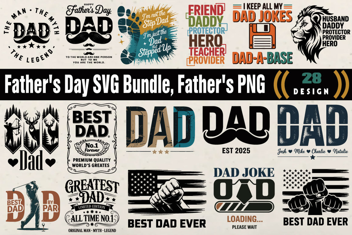 Father's Day SVG Bundle, an Object Graphic by DollarSmart