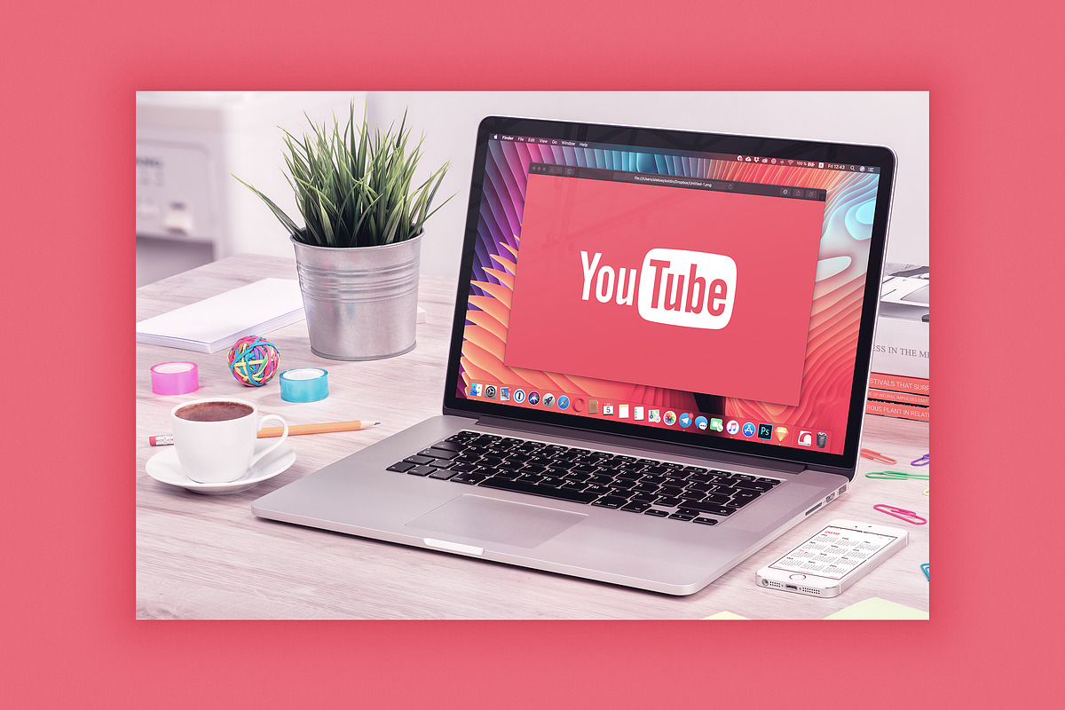 Macbook Workspace Mockups, an iPhone Mockup by Mockups & Illustrations (Photo 3 of 9)