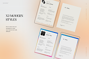 Modern Resume Bundle: 10 PRO Themes, a Resume Template by SHOOM HOUSE (Thumbnail 7 of 13)