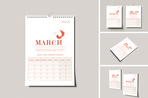 Spiral Calendar Mockup, a Household Mockup by Twins_studio926
