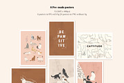 Cats Collection: Colored and Outline, an Illustration by imajineko (Thumbnail 8 of 10)
