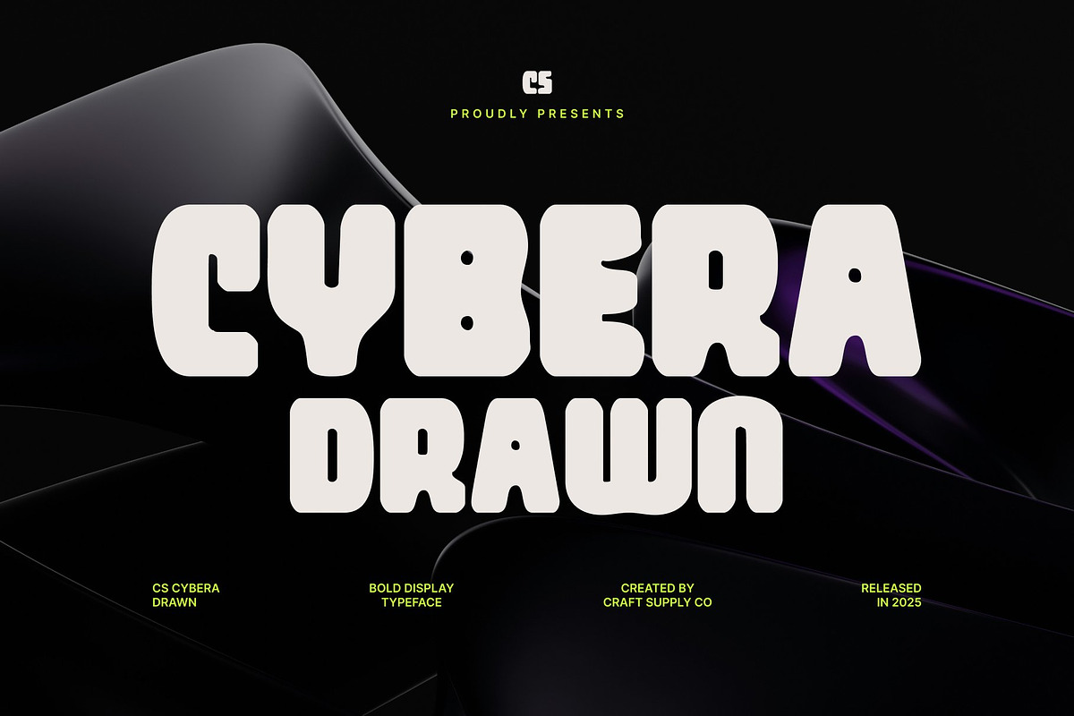 CS Cybera Drawn, a Sans Serif Font by Craft Supply Co. (Photo 1 of 8)