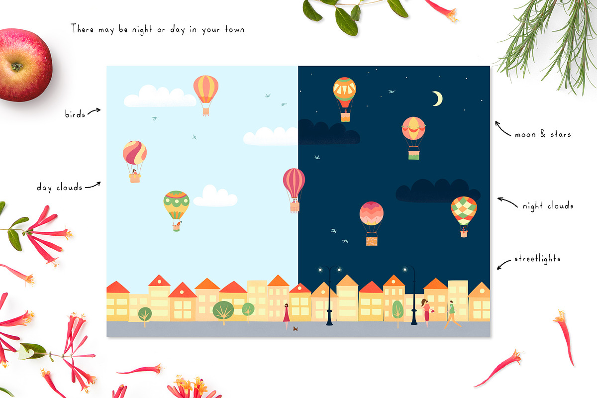 Balloon Day - creator & clipart, a Decorative Illustration by Pikovit (Photo 6 of 9)