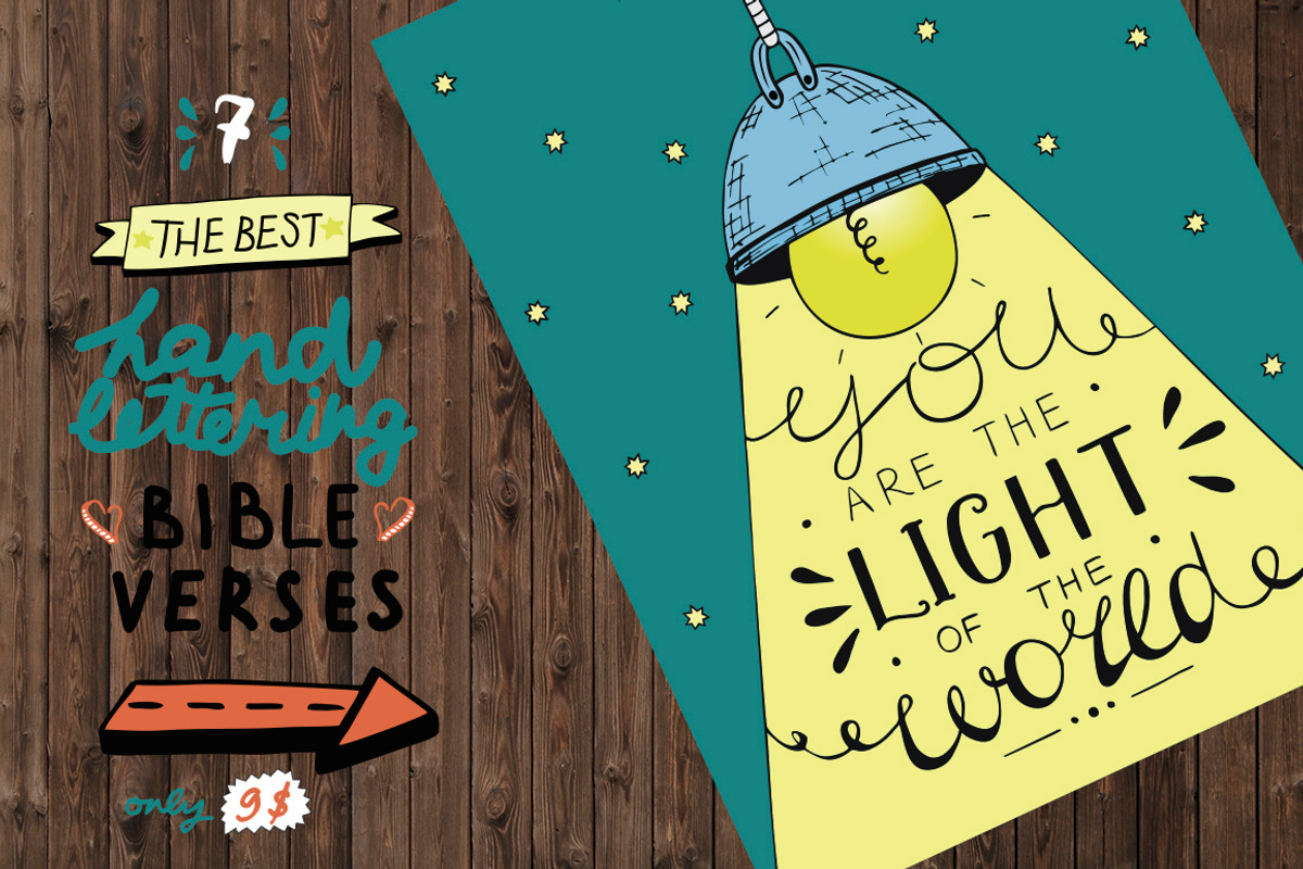 7 THE BEST BIBLE VERSES, an Education Illustration by Ola-la-la (Photo 1 of 8)