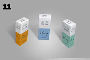 Photorealistic Tall Box - 12 Mockups