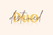 Destined Duo Brush Sans & Signature, a Script Font by Ayca Atalay (Thumbnail 1 of 13)