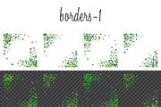 Green clover frames and borders, a Pattern Graphic by ekmelica (Thumbnail 4 of 11)