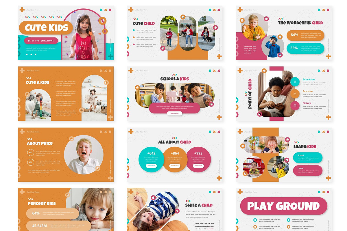 Cute Kids - Google Slides Template, a Presentation Template by AQR Studio (Photo 2 of 4)