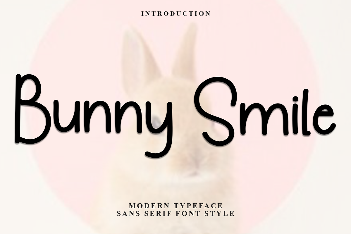 Bunny Smile, a Sans Serif Font by InermediaSTUDIO (Photo 1 of 7)