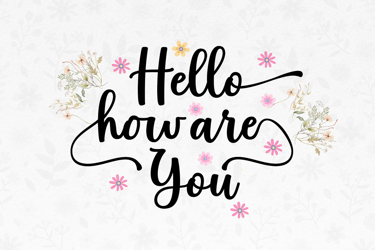 Hello Spring Script Font, a Script Font by moriztype (Photo 3 of 10)