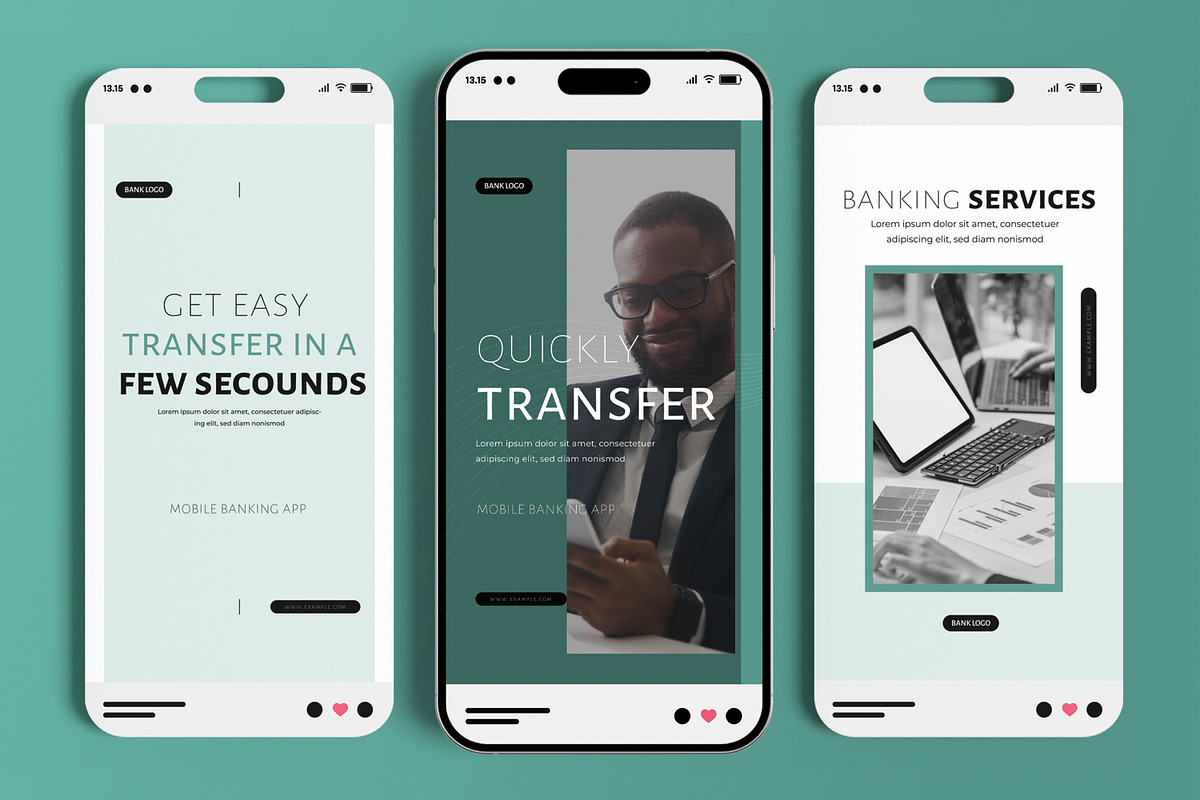 Banking Service Social Media Story, a Social Media Template by MightyDesign (Photo 2 of 6)